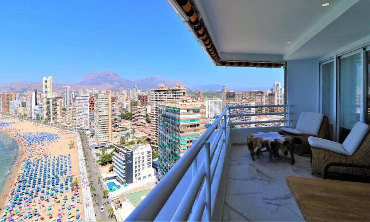Luxurious 2-Bedroom Apt With Stunning Views, 1St Line On Levante Beach, Benidorm Eksteriør billede